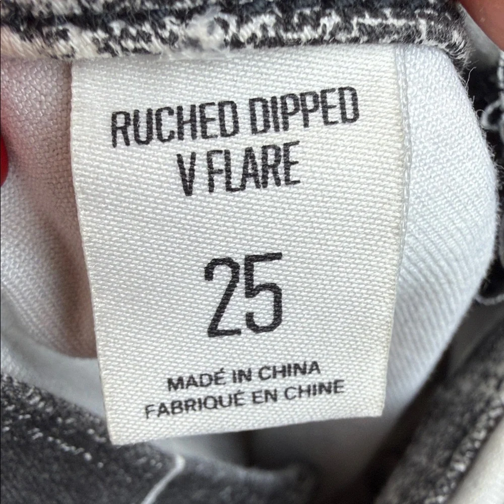 BDG Urban Outfitters Printed Ruched V-front Flare Jeans Lightweight Pants Sz.25